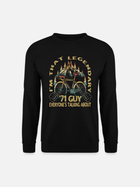 Rennrad Geschenk für Jahrgang 1971 Radfahrer - Unisex Pullover - Schwarz
