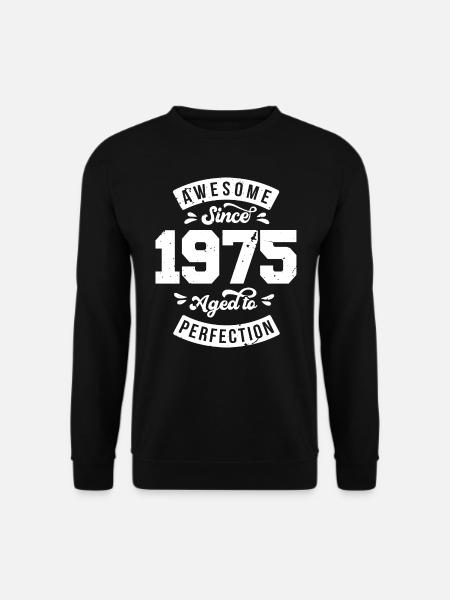 Vintage 1975 birthday - retro 1975 - Unisex Sweatshirt - black