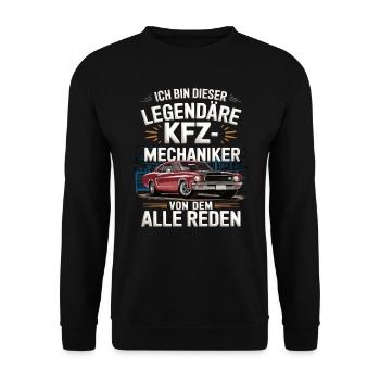 Je suis ce mécanicien automobile légendaire de la - Sweat-shirt Unisexe - noir - Devant - Alina (178cm) & Michal (187cm)