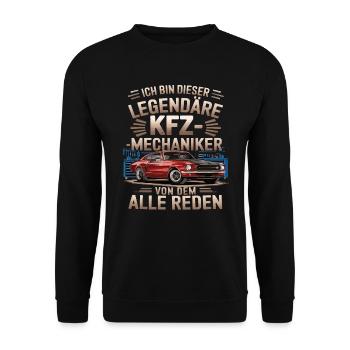 Je suis ce mécanicien automobile légendaire - Sweat-shirt Unisexe - noir - Devant - Alina (178cm) & Michal (187cm)