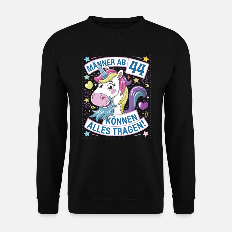 Männer Ab 44 Können Alles Tragen Zum 44.Geburtstag - Unisex Pullover - Schwarz
