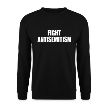 fight antisemitism - Sweat-shirt Unisexe - noir - Devant - Alina (178cm) & Michal (187cm)