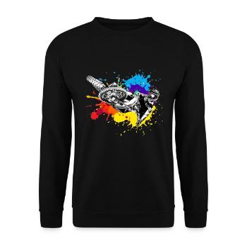 Motocross Supercross Splash - Sweat-shirt Unisexe - noir - Devant - Alina (178cm) & Michal (187cm)