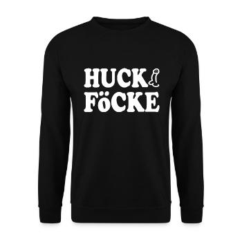 huck föcke - Unisex Pullover - Schwarz - Vorne - Alina (178cm) & Michal (187cm)