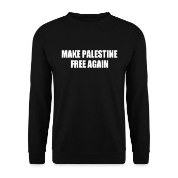 make palestine free again - Sweat-shirt Unisexe - noir - Devant - Alina (178cm) & Michal (187cm)