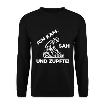 Jardinier Plantes Jardin Jardinage Horticulture - Sweat-shirt Unisexe - noir - Devant - Alina (178cm) & Michal (187cm)
