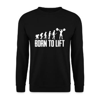 Fitness Lifting Evolution - Unisex Pullover - Schwarz - Vorne - Alina (178cm) & Michal (187cm)
