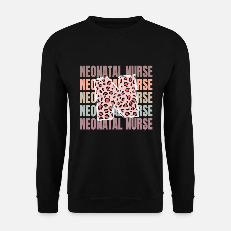 Vie d’infirmière néonatale léopard - Sweat-shirt Unisexe - noir