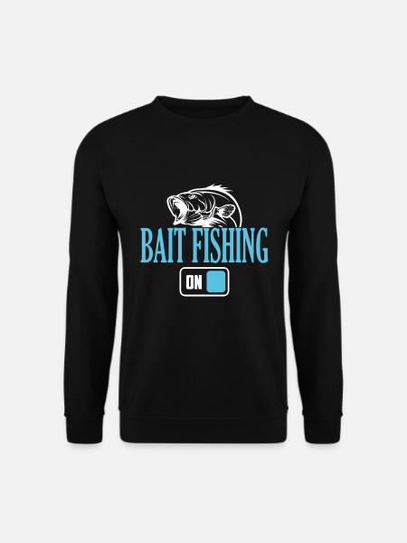 Fisherman Bait Angelmodus Ein - Unisex Pullover - Schwarz