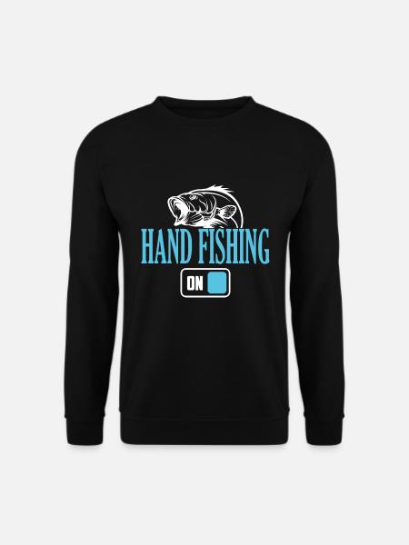 Fischer-Handangelmodus Ein - Unisex Pullover - Schwarz