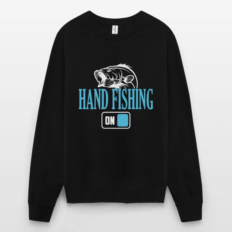 Fischer-Handangelmodus Ein Unisex Pullover