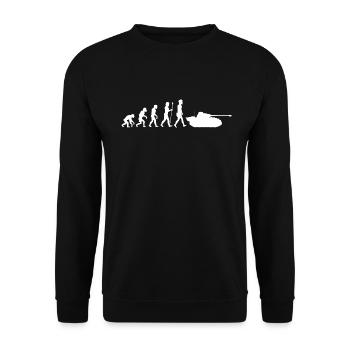 Tank / Tank Evolution - Tank Driver (Gift) - Unisex Sweatshirt - black - Front - Alina (178cm) & Michal (187cm)