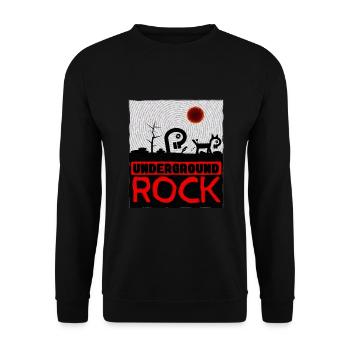 Underground Rock - Unisex Sweatshirt - black - Front - Alina (178cm) & Michal (187cm)