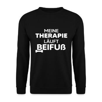 Hund Beifuß TMFA Hundebesitzer Hundeerziehung - Unisex Pullover - Schwarz - Vorne - Alina (178cm) & Michal (187cm)