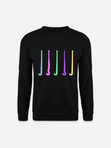Hockey Field Hockey Hockey Stick Rainbow - Unisex Sweatshirt - black
