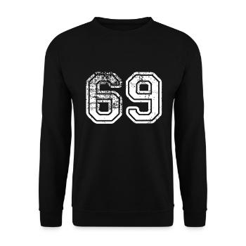 69 - Unisex Pullover - Schwarz - Vorne - Alina (178cm) & Michal (187cm)