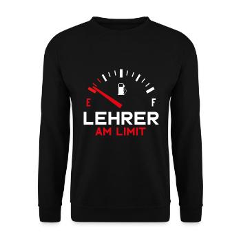 LEHRER AM LIMIT - Unisex Pullover - Schwarz - Vorne - Alina (178cm) & Michal (187cm)