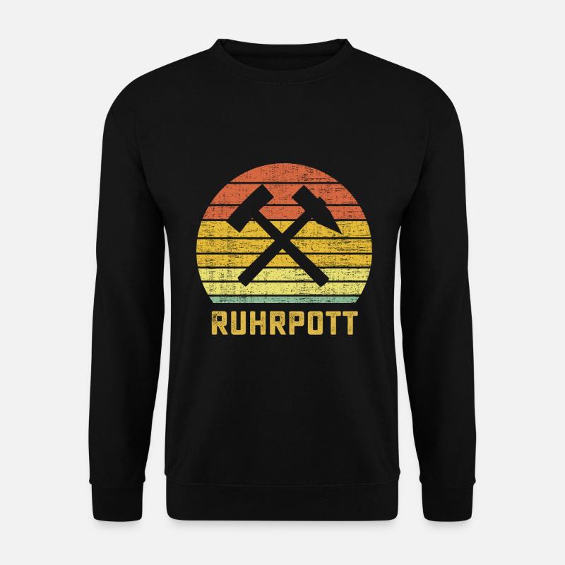 Ruhrpott Heimat Ruhrgebiet Liebe Ruhrpottkind Ruhr - Unisex Pullover - Schwarz