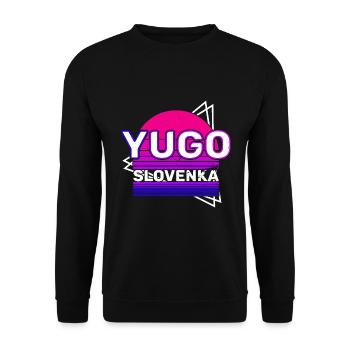 Jugoslavija Yougoslavie Jugo Tito SFRJ Jugoslawien - Sweat-shirt Unisexe - noir - Devant - Alina (178cm) & Michal (187cm)