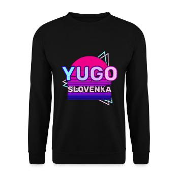 Jugoslavija Yougoslavie Jugo Tito SFRJ Jugoslawien - Sweat-shirt Unisexe - noir - Devant - Alina (178cm) & Michal (187cm)