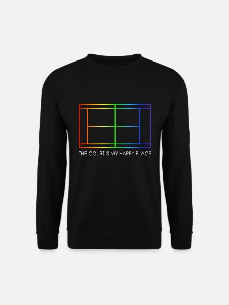 Tennis Matchball Tenniscourt Tennisplatz - Unisex Pullover - Schwarz