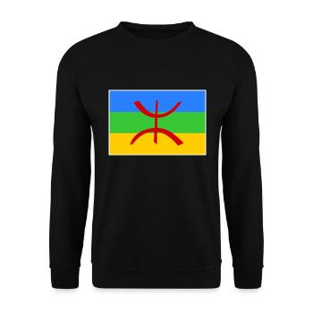 Amazigh - Sweat-shirt Unisexe - noir - Devant - Alina (178cm) & Michal (187cm)