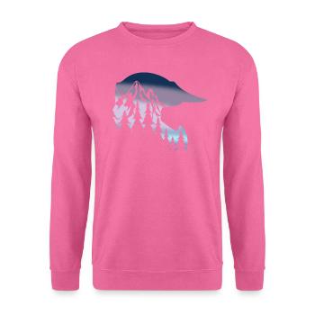 full face helm downhill fahrrad - Unisex Pullover - Pink - Vorne