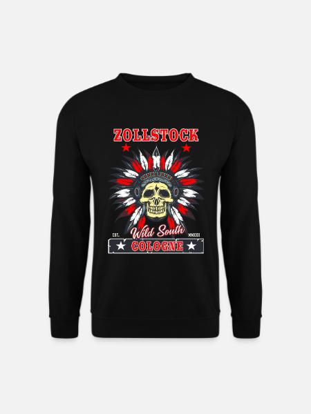 Zollstock Köln T-Shirt für den Kölner Süden Fan - Unisex Pullover - Schwarz