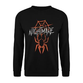 Nightmare Spider - Araignée Halloween - Horreur - Sweat-shirt Unisexe - noir - Devant - Alina (178cm) & Michal (187cm)