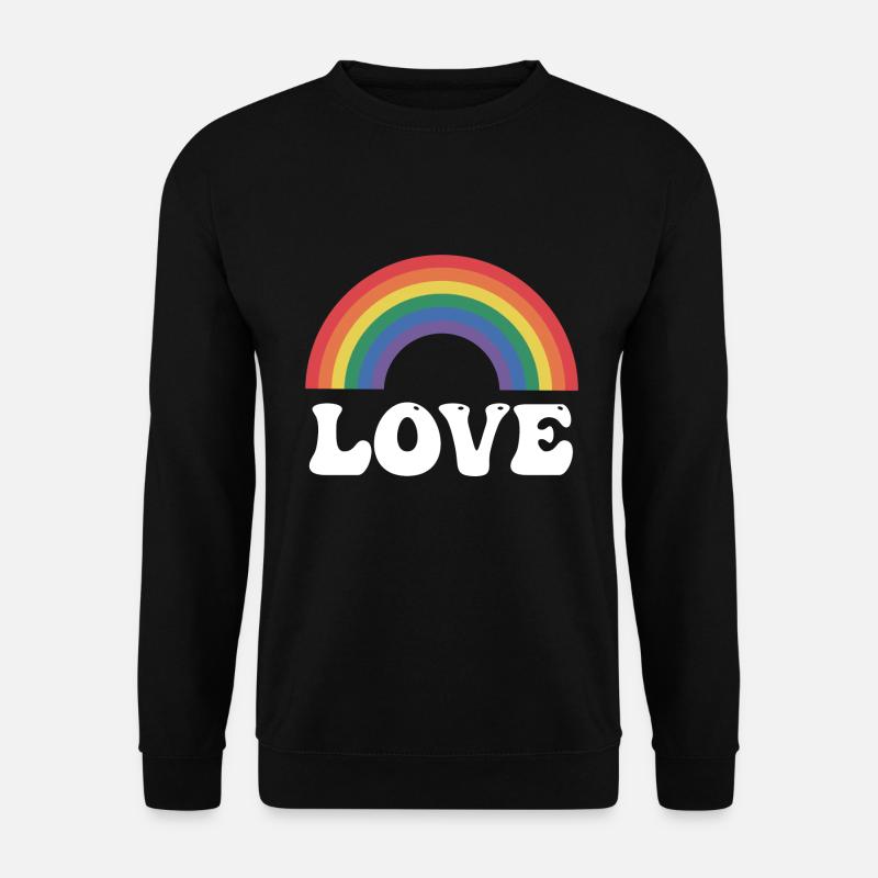Rainbow Love - Unisex Sweatshirt - black