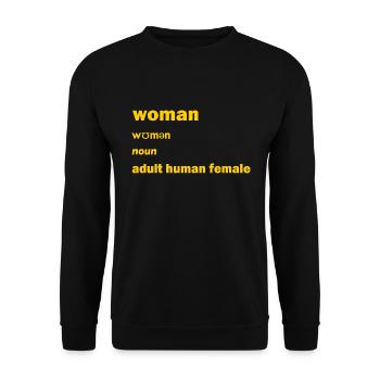 Woman Adult Human Female - Unisex Pullover - Schwarz - Vorne - Alina (178cm) & Michal (187cm)
