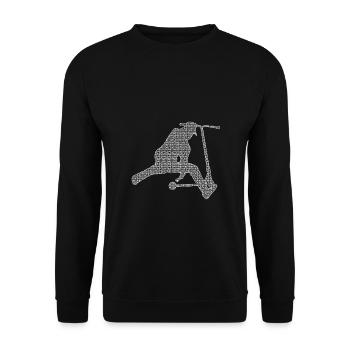 Stunt Scooter - Unisex Pullover - Schwarz - Vorne - Alina (178cm) & Michal (187cm)