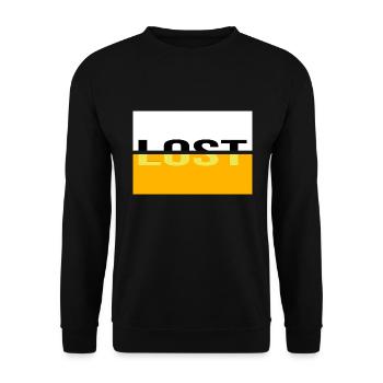 lost kein plan digga verpeilt und jung - Unisex Pullover - Schwarz - Vorne - Alina (178cm) & Michal (187cm)