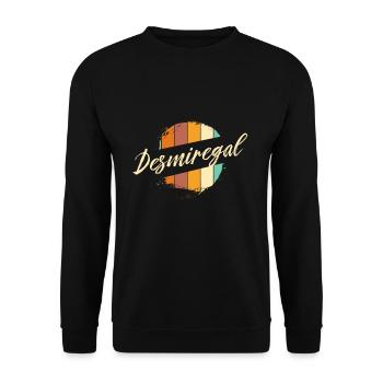 desmiregal circle - Unisex Pullover - Schwarz - Vorne - Alina (178cm) & Michal (187cm)