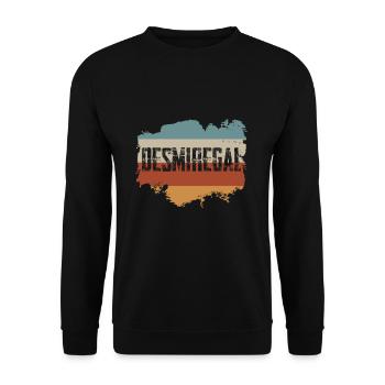 DESMIREGAL BRUSH - Unisex Pullover - Schwarz - Vorne - Alina (178cm) & Michal (187cm)