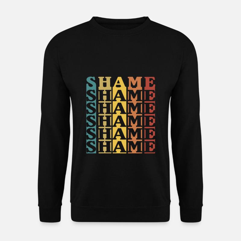 SHAME RETRO BARS - Unisex Sweatshirt - black