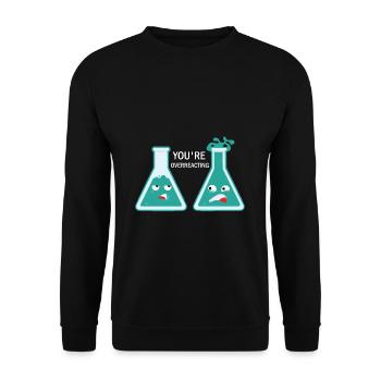 chemistry - Unisex Sweatshirt - black - Front - Alina (178cm) & Michal (187cm)