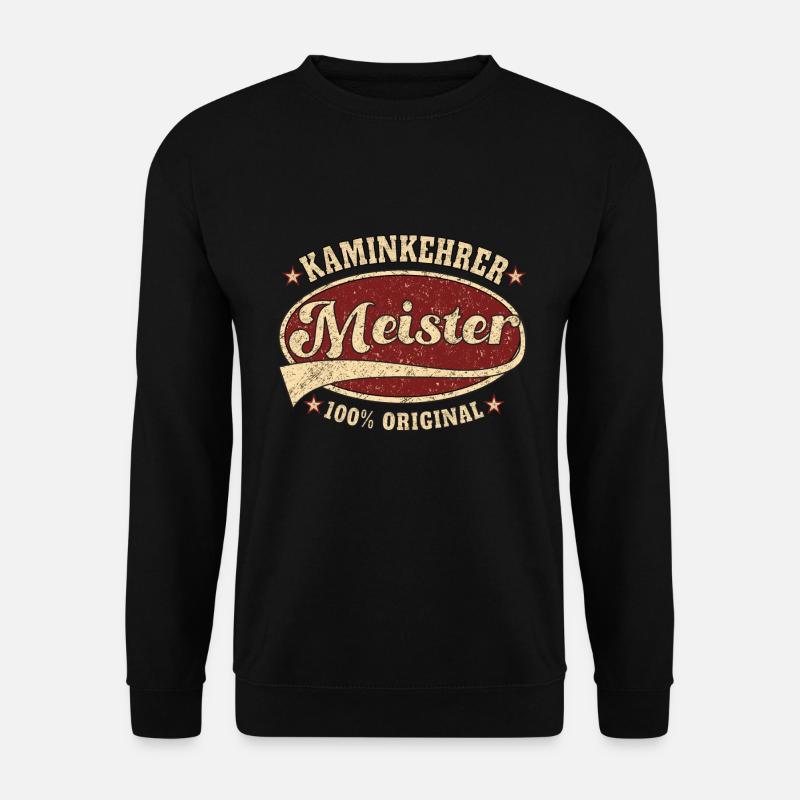 Kaminkehrer Meister 100 % original - Unisex Pullover - Schwarz