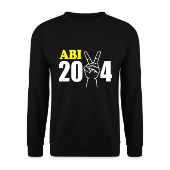 Abi 2024 - Unisex Pullover - Schwarz - Vorne - Alina (178cm) & Michal (187cm)