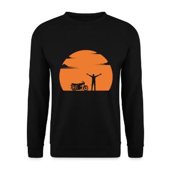 Sunset (Joy Edition) - Unisex Sweatshirt - black - Front - Alina (178cm) & Michal (187cm)