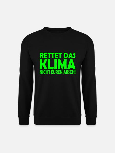 Klima retten - Unisex Pullover - Schwarz