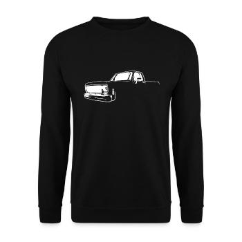 Camionnette USA Voiture - Sweat-shirt Unisexe - noir - Devant - Alina (178cm) & Michal (187cm)