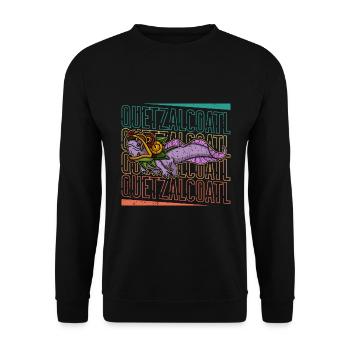 Quetzalcoatl Axolotl Mexique Divinité Aztèque - Sweat-shirt Unisexe - noir - Devant - Alina (178cm) & Michal (187cm)