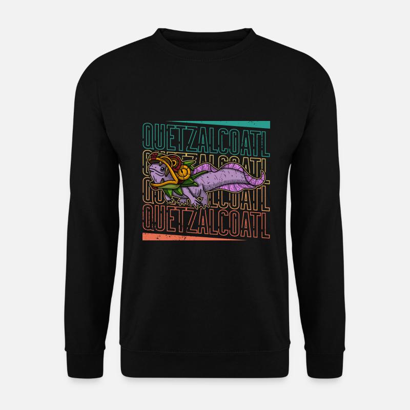 Quetzalcoatl Axolotl Mexico Aztecs Deity - Unisex Sweatshirt - black
