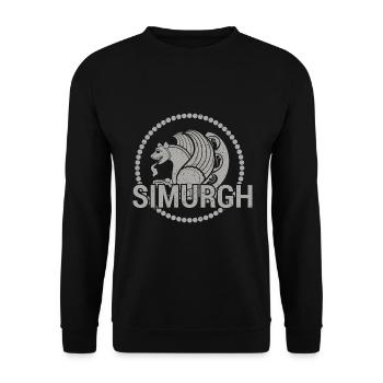 Faravahar Zoroastrisme Simurgh Perse - Sweat-shirt Unisexe - noir - Devant - Alina (178cm) & Michal (187cm)