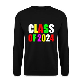 Class of 2024 - Unisex Sweatshirt - black - Front - Alina (178cm) & Michal (187cm)