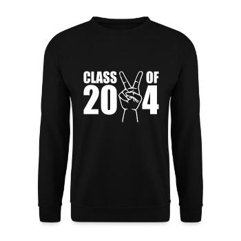 Class of 2024 - Unisex Pullover - Schwarz - Vorne - Alina (178cm) & Michal (187cm)