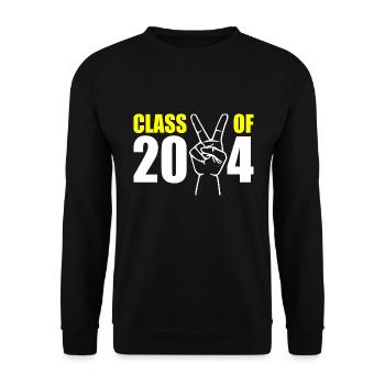 Class of 2024 - Unisex Pullover - Schwarz - Vorne - Alina (178cm) & Michal (187cm)