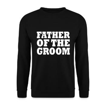 Father of the groom - Sweat-shirt Unisexe - noir - Devant - Alina (178cm) & Michal (187cm)