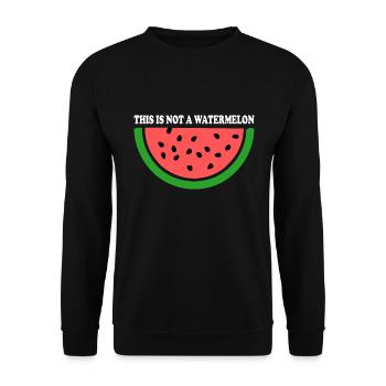 Pastèque - Sweat-shirt Unisexe - noir - Devant - Alina (178cm) & Michal (187cm)